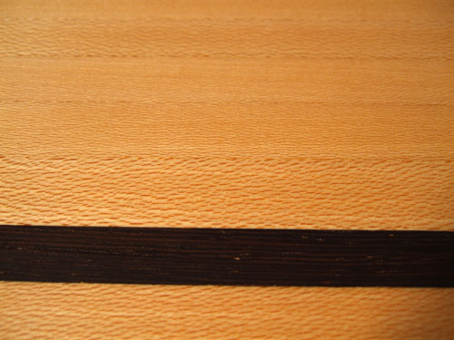 Sycamore and Wenge Edge Grain