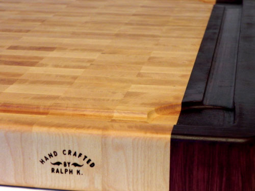 Canadian Rock Maple with Purple Heart Canadian Rock Maple with Purple Heart