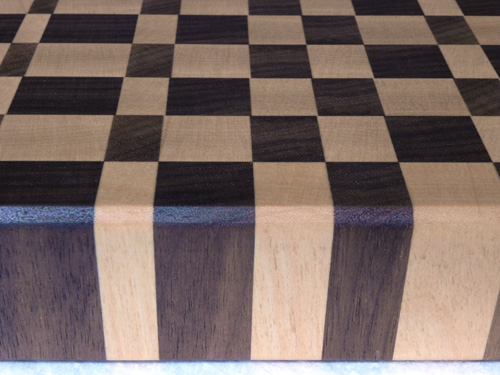 Walnut and Maple End Grain Checkboard