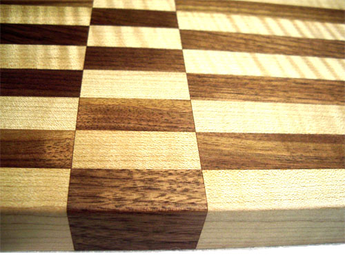 Edge Grain Canadian Rock Maple & Walnut Edge Grain Canadian Rock Maple & Walnut